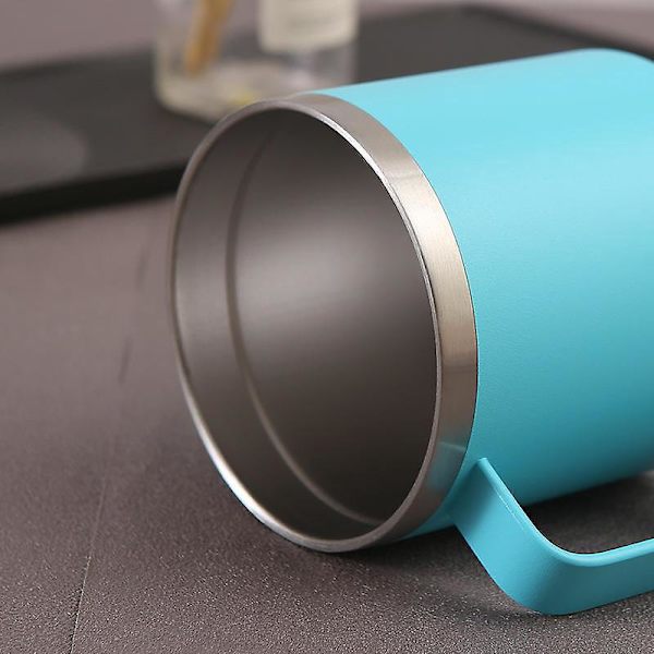 Rostfritt Stål Resetermos för Kaffe 340ml Lufttät Lock Isolerad Mugg för Varma och Kalla Drycker Kaffe Te Vatten