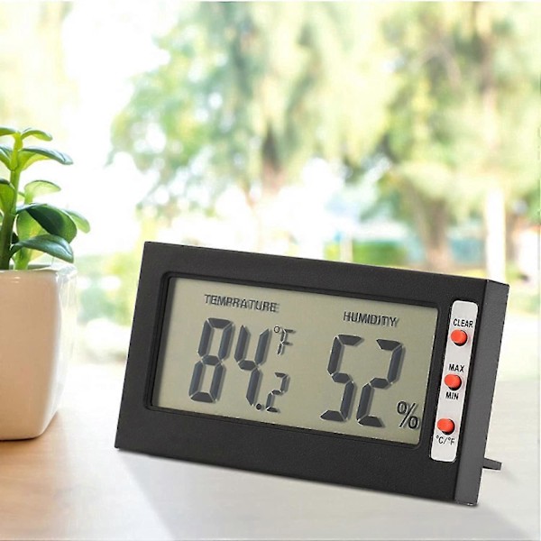 Digital Hygrometer Inomhus Termometer Luftfuktighetsmätare 2 I 1 Monitor