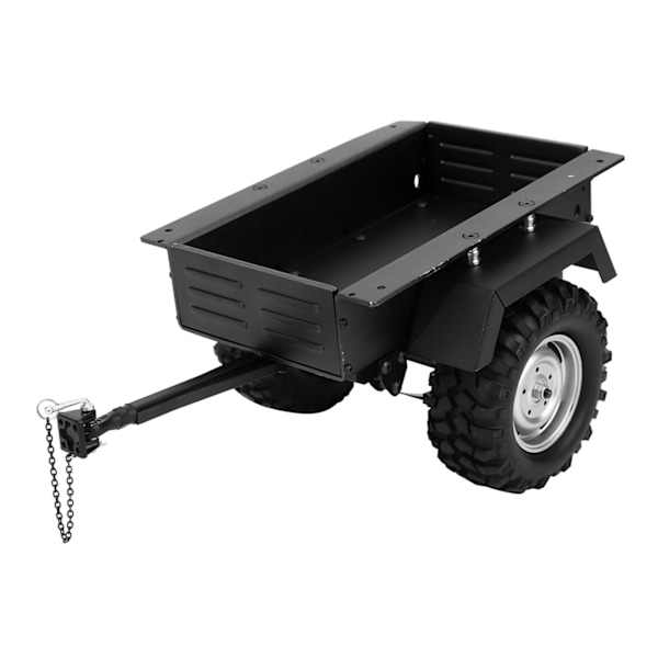 Aluminiumlegering Trailer Bil Hög Simulering RC Bilfordon Modell BarnleksakSvart