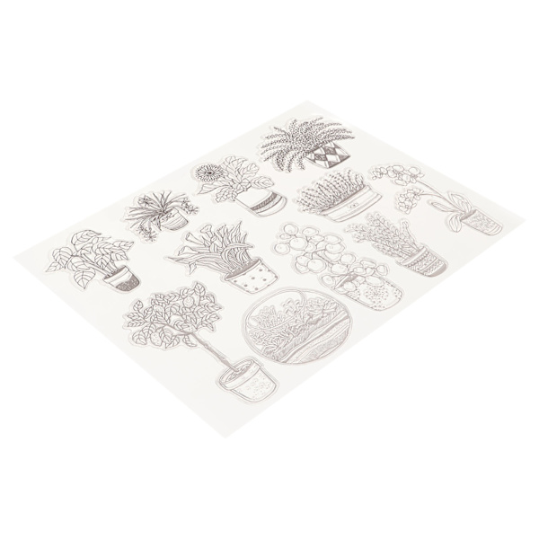 Klar silikonforsegling utsøkt pregemal for papir kortfremstilling dekorasjon DIY scrapbooking vase