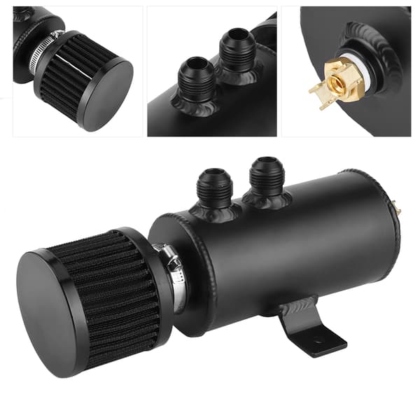 0,75L 10AN Olie Opsamlingsbeholder Tank med Udluftningsfilter, Dæmpet Universal Bil Modificerede Dele