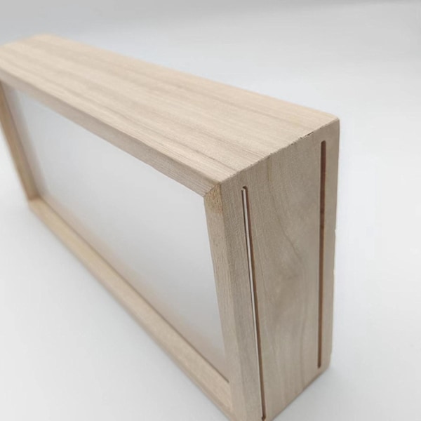 Skuggbox Bildram Skuggboxar Displayfodral Ram-B5 Ljust Träfärg
