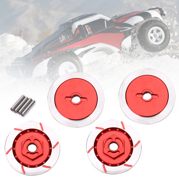 Metalliset jarrulevysarjat Simulaatiosisustustarvikkeet, jotka sopivat Sakura D4 HSP 94123 1:10 -malliin autoRed