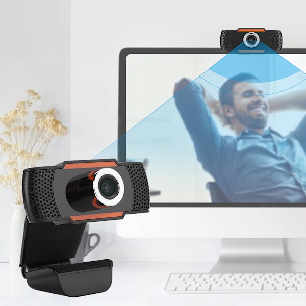 Autofokus computerkamera 2 millioner pixels indbygget lydabsorberende mikrofon USB-webcam