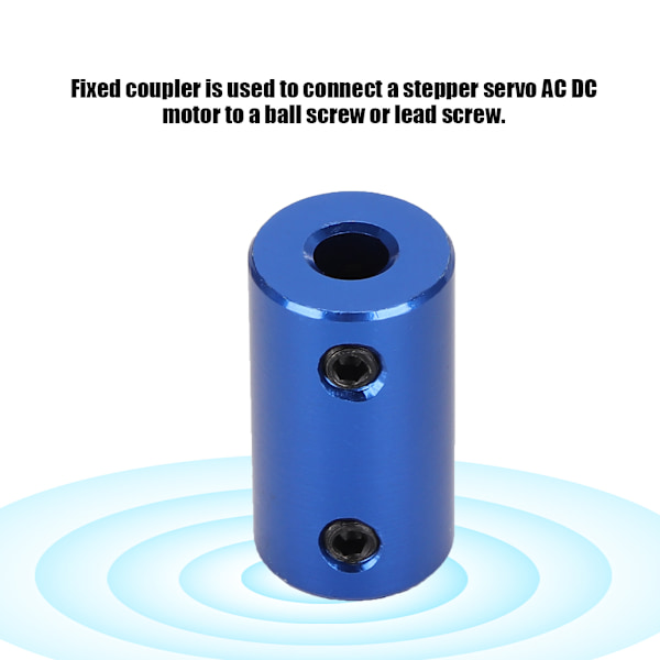5 stk. 3D-printer steppermotor aluminiumlegering hjul kobling aksel stiv kobling 5*8mm
