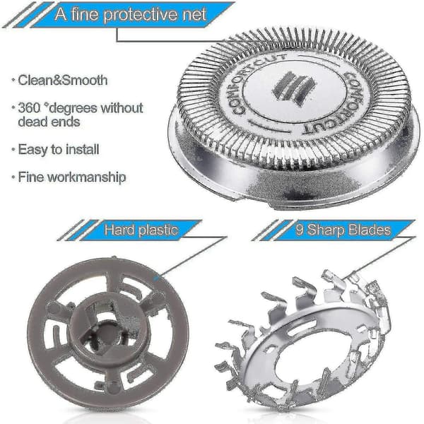 6-pack Sh50 Replacement Heads For Philips Norelco Series 5000 Shavers