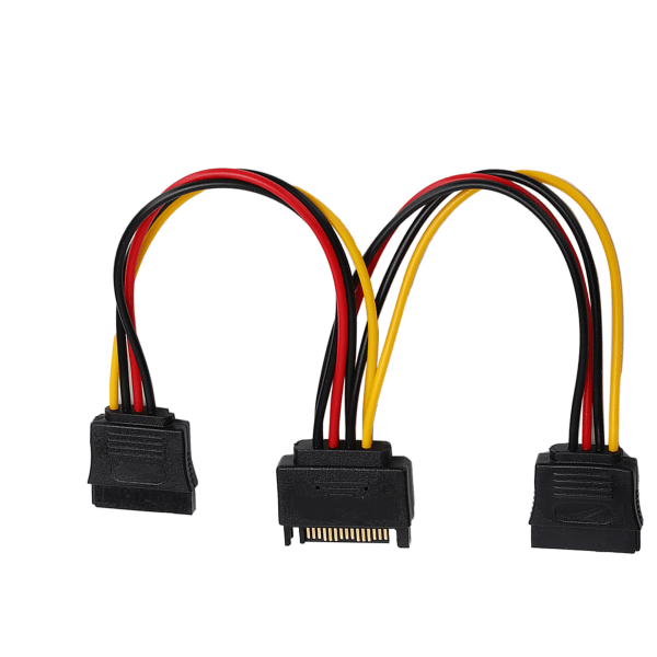 SATA-adapterkabel 1-i-2 datorhårddisk Optisk enhet Power
