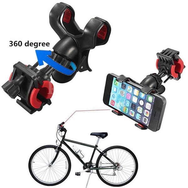 Universell stativfäste för mobiltelefon GPS-navigering cykelstyre klämma telefonstativhållare