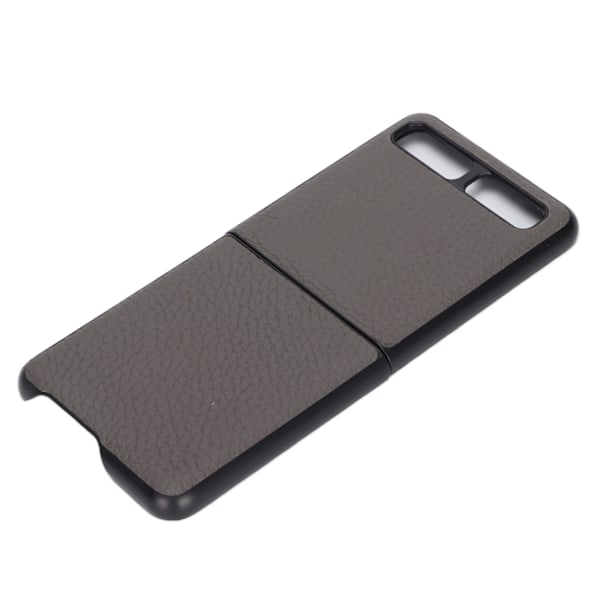 Lædertelefonetui Beskyttende Cover til Samsung Galaxy Z Flip Anti Scratch Cover ShellGrå Type 1