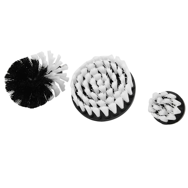 3 Stk Borebørstesæt Power Scrubber Rengøringstilbehør Nylon til Badekar Flise Toilet