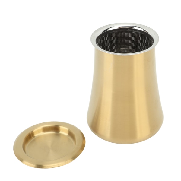 Kaffe Sifter Cup Kaffe Grind Sieve Fint Mesh Kaffe Pulver Sieve Cup 304 Rostfritt Stål Kaffe Tillverkning Tillbehör för Hem Guld