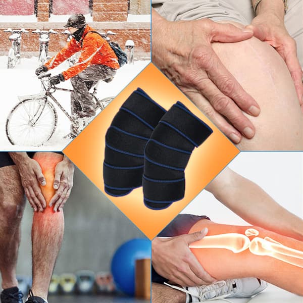 Utomhus Löpning Cykling Knäskydd Benstöd Skydd Knä Sport (Blå)