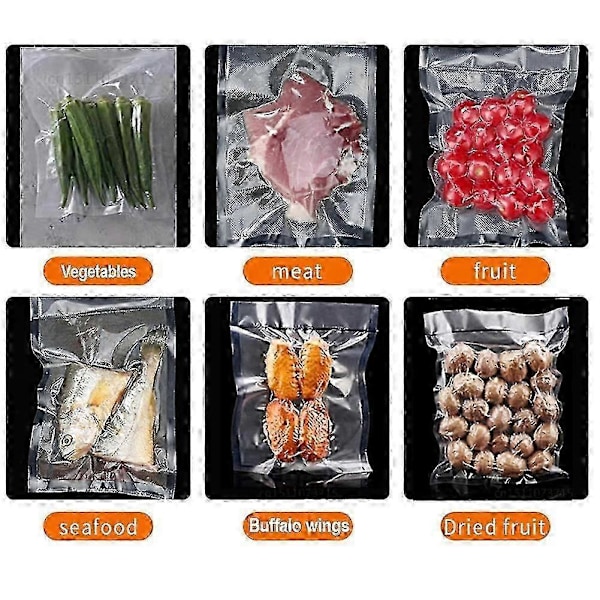 Vakuumförpackare för mat Vakuumförpackningsmaskin med påse Automatisk hushållsmat Vakuumförsegling Inklusive EU-kontakt-B
