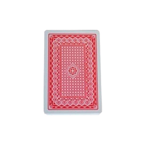 4X Multiplayer Card Game Creative Boxed Waterproof Texas Playing Cards Plastic Durable Poker Magic Trick Tool, Red JH4 Red