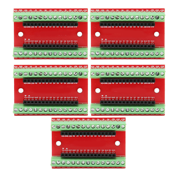 5 stk utvidelseskort loddefri enkel tilkobling stabil holdbar skrueklemmeadapter for Nano IO SOP 18