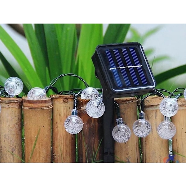 Solcelled LED Boblekugle Lysstreng 7m 50 Lys 8 Funktioner Indendørs Udendørs Perfekt til Have Balkon Have Familie