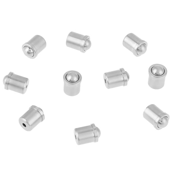 10 stk. 304 rustfrit stål push-fit kuglefjederstempel 5mm*6mm krop