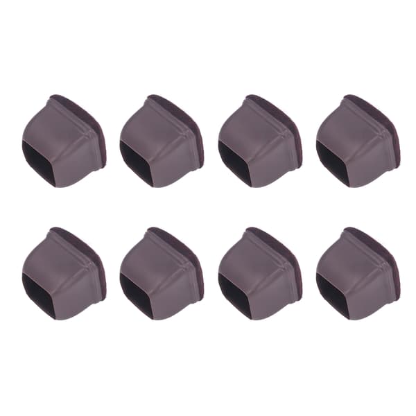 8 st Stolsbensskydd TPE Golvskydd Möbelbenskydd Set Kit för Bord Pall Brun L
