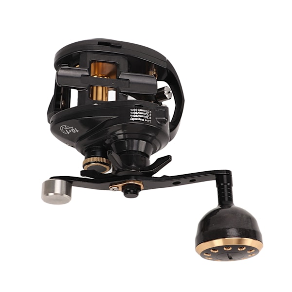 Fiske Baitcasting Rulle Lågt Brus Kolfiber Rulle Metall Kropp Baitcaster Rulle för Fiske Vänster Hand