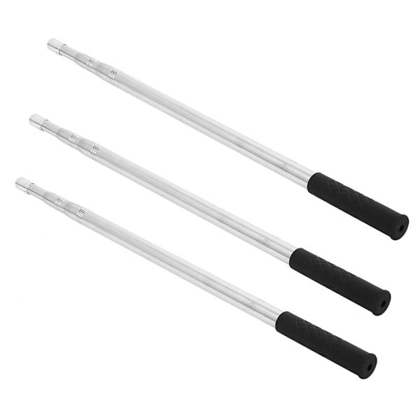 3 stk 8mm rustfritt stål harpunstang Diddle nettstang fiskeutstyr 1,5 m lengde tre seksjoner