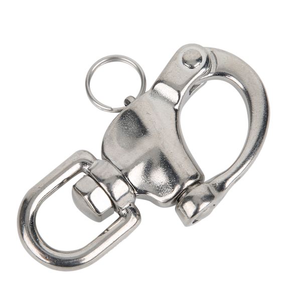 Bjergbestigning Klatring Lænke 316 Rustfrit Stål Rotation Hurtigforbindelse Snap Hook22x128mm