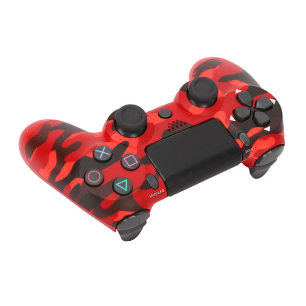 Game Controller Dual Vibration Følsom Trådløs Controller Gamepad til PS4 Slim Pro til PS5 Camouflage Rød