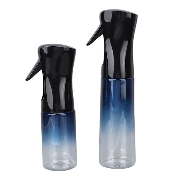 2 st hårsprayflaska salong tom påfyllningsbar fin dimspray kontinuerlig spray blå gradient 300 ml 200 ml