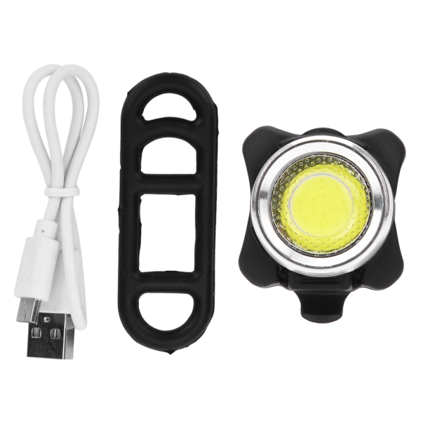 USB Oppladbar sykkel Sykkellys Baklykt LED Nattsykkellys Frontlampe