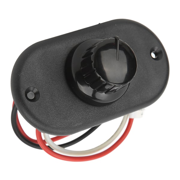 RV LED-dæmperkontakt DC12V/24V 40W planforsænket trinløs 15%100% strømstyring til yachtbil lastbil (sort låg)
