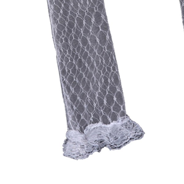Beige bröllopshandskar bekväma andningsbara eleganta fashionabla enkellager mesh garn mesh handskar beige lång typ
