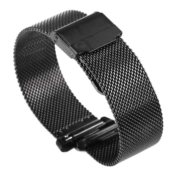 Udskiftningsurrem i rustfrit stål til sport, armbånd til Mi Band 8, sort