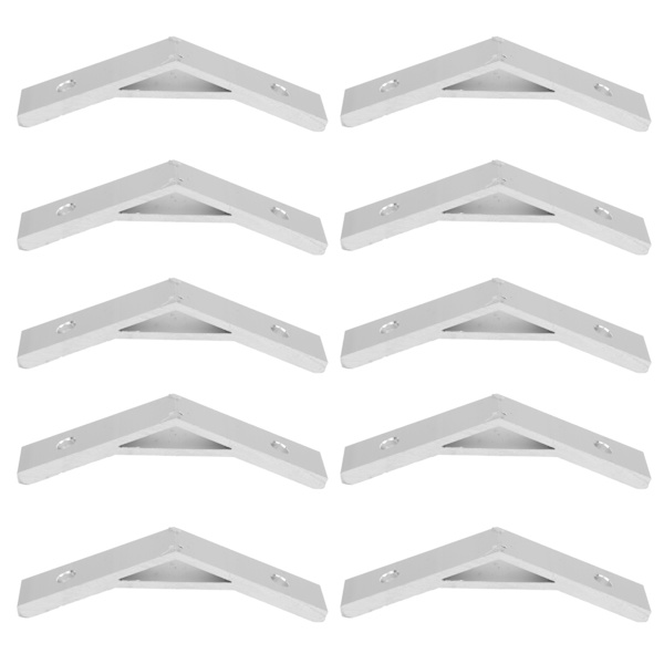 10 stk 135 graders beslag Vinkel Aluminiumslegering Hjørnebøjler Beslag Connector Bracket2020