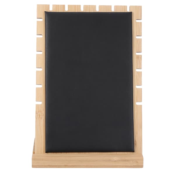Træ Halskæde Armbånd Vedhæng Smykke Organizer Display Holder Stand Rack (Sort)