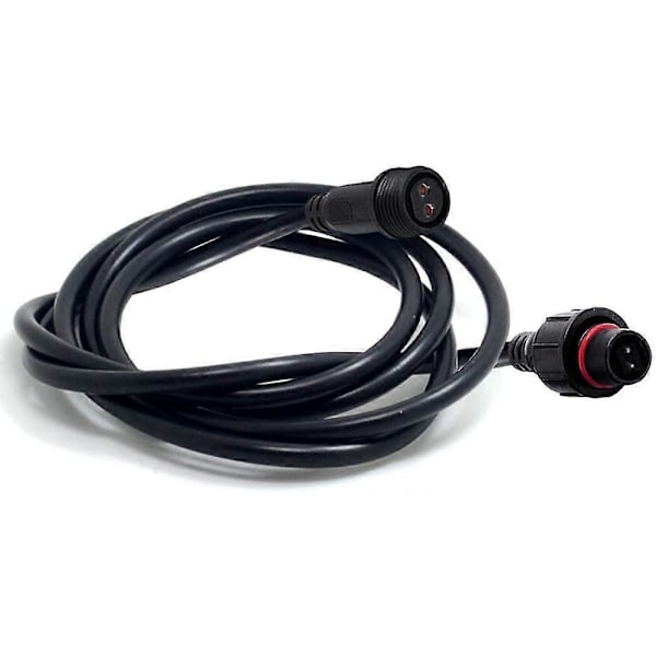 Vedenpitävä Pin-jatkojohto, 9,84 jalkaa 16AWG vedenpitävä jatkojohto, IP68-jatkojohto aurinkovalonheittimille, puutarhavaloille (2 Pin 300CM)