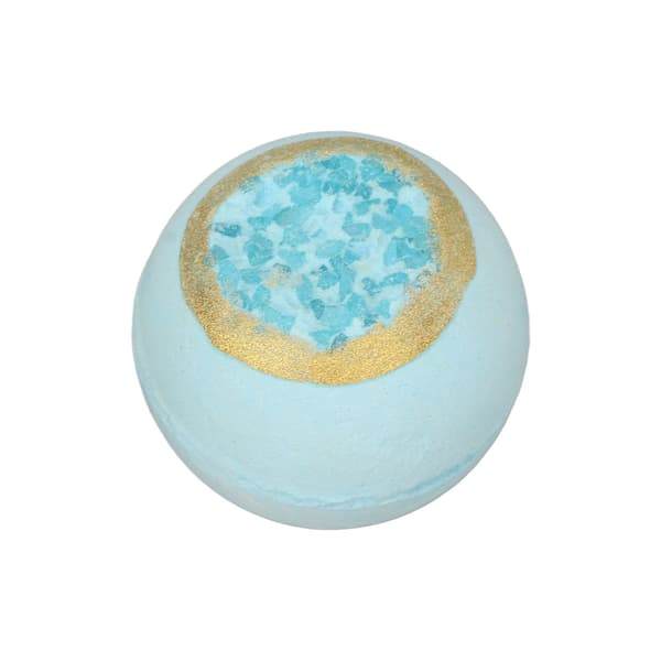 Bubbelbadboll Aromaterapi Eterisk Olja Havssalt Återfuktande Närande Exfolierande SPA Badboll Blå Mynta