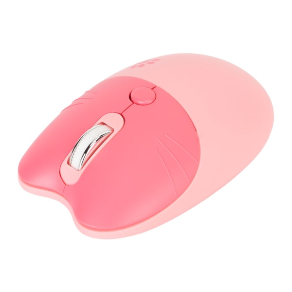 2,4G Cat Wireless Mouse Mute USB-mottaker Søt bærbar 3 nivåer DPI-mus for M3 bærbar datamaskin Sakura Pink