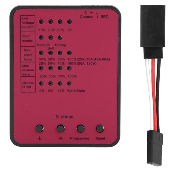 1:10 RC Bil Programmeringskort Fjernkontrolltilbehør for Elektronisk Hastighetskontroller