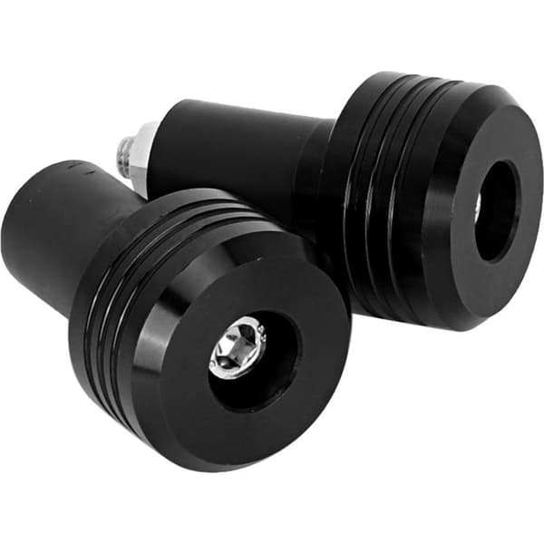 Motorcykel Styr Endestykker, Aluminium Slider Greb Endestykker, Tilbehør (Sort)
