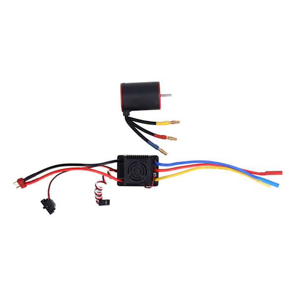 RC 3650 2300KV Borstlös Motor 80A ESC Combo Vattentät med 4mm Bananplugg Hållare för 1/8 1/10 Fjärrkontroll Bil