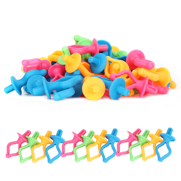 60 stk. spolesikring clips, silikone, anti-drop, brystvorteformet, til syning og broderi
