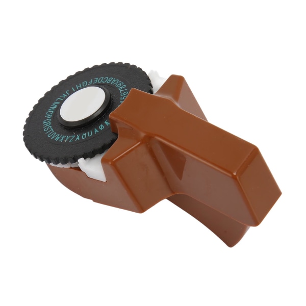 Embossing Label Maker Monikäyttöinen kannettava kohokuviointitarrakone, jossa on 2 rullanauhaa kotiin ja toimistoon Brown
