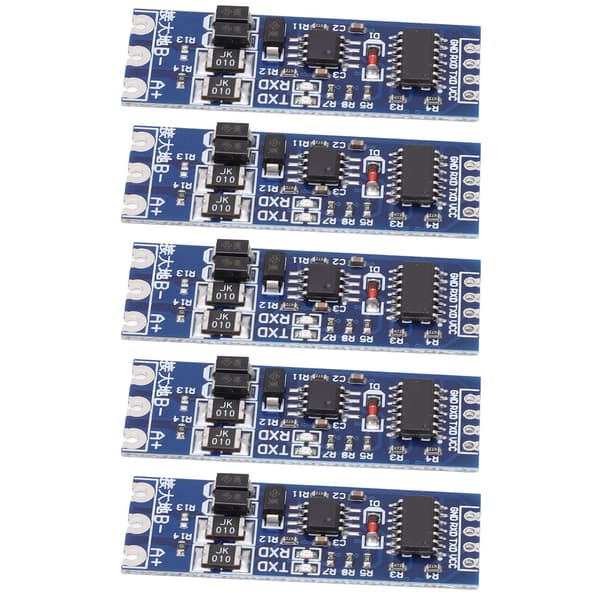 5 stk TTL til RS485-omformermodul Sterk anti-interferens Lynbeskyttelse TTL til RS485-adapterkort