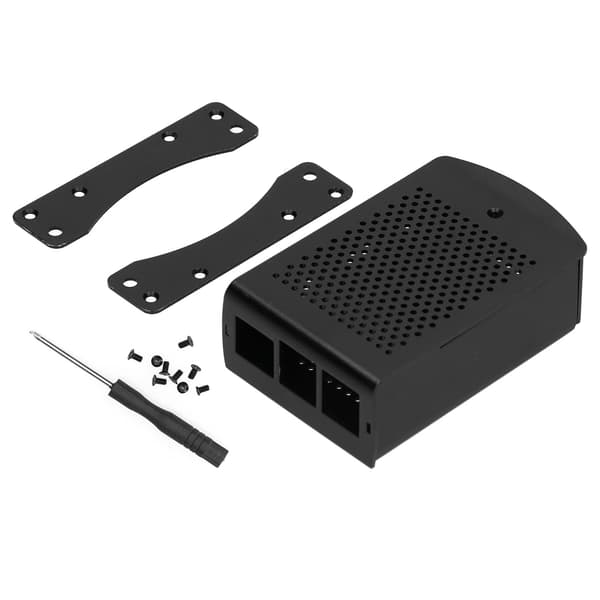 Kapsling för Raspberry Pi Aluminiumlegering Värmeavledningsskal Mikrodatortillbehör