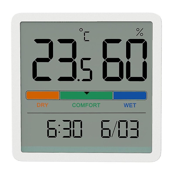 Digitaalinen Hygrometri-Termometri Suurella LCD-Näytöllä Koti-, Toimisto- ja Kasvihuoneen Lämpötilan ja Kosteuden Seurantaan