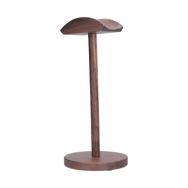 Hovedtelefonstativ Valnød Unik Form Bærbar Stabil Headset Holder Hanger Display Rack
