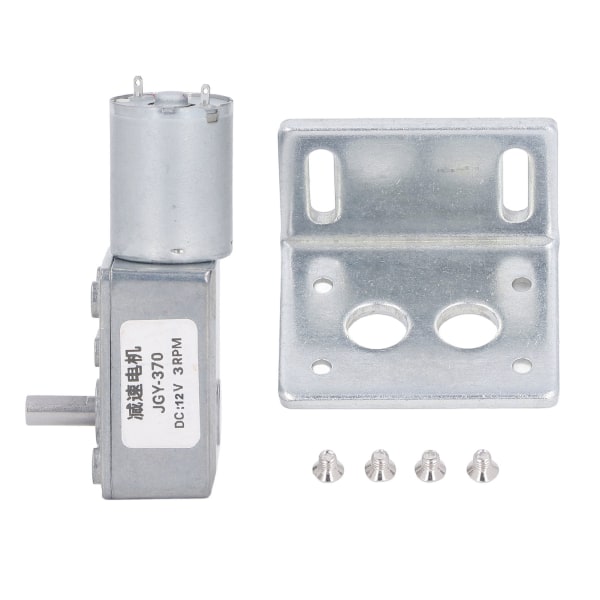 12V DC-vaihdemoottori 12mm Yksiakselinen Itselukittuva Käännettävä Matoruuvi Nopeudenvaihdemoottori 4‑25KG.CM 3RPM