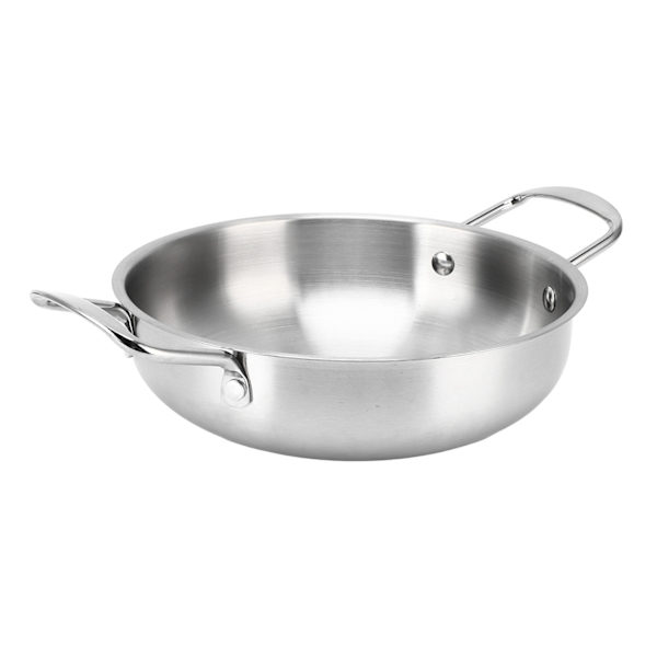 Ramen Pot Binaural Lämmitys Tasaisesti Nuudelikannu Teräs Väri Ympäristöystävällinen korealainen Ramen Pot Spagettikeitto Puuro Nuudeli 26cm