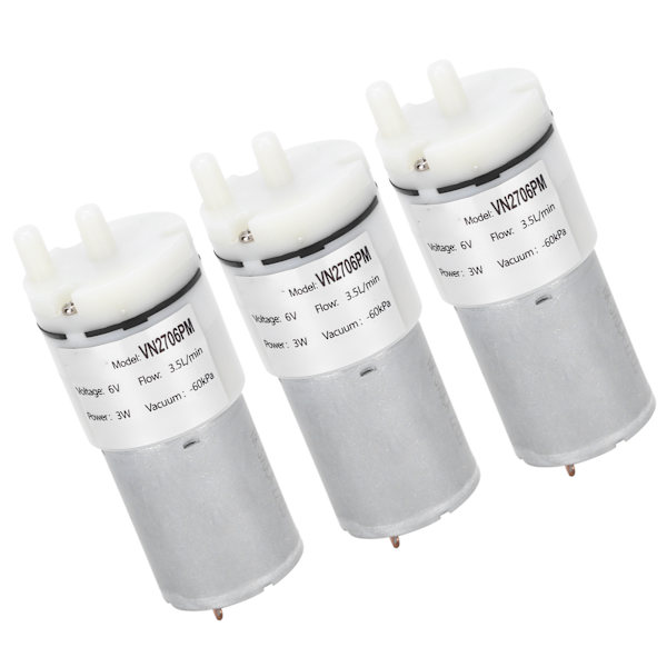 3 stk mikro vandpumpe mini dykmotor akvarium lufttilbehør DC6V VN2706PM