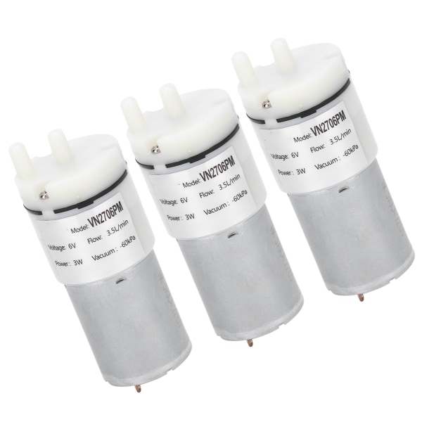 3st mikro vattenpump mini dränkbar motor akvarium lufttillbehör DC6V VN2706PM
