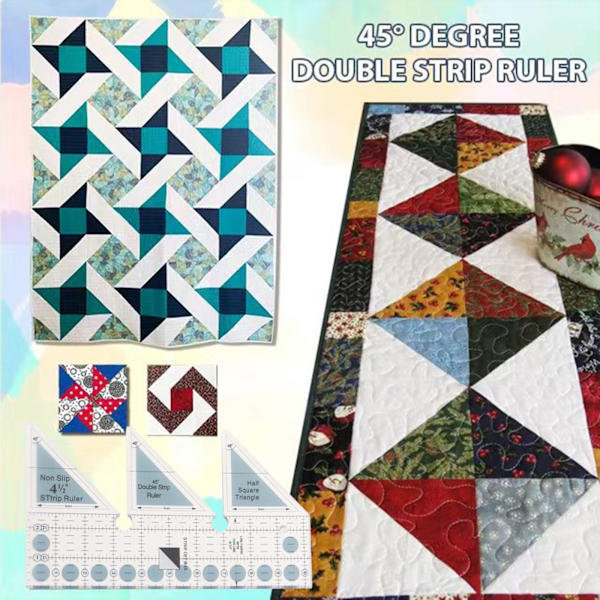Linjal för sömnad och quiltning Sy- och vävlinjal i akryl Sy- och quiltlinjal